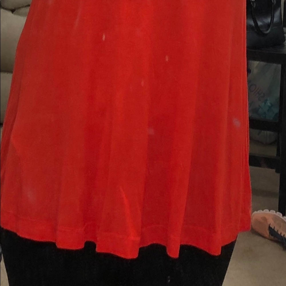 EUC- French connection top sz Med orange - Picture 7 of 8
